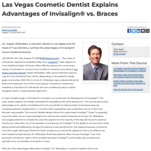 Dr. Joseph Willardsen, a cosmetic dentist in Las Vegas, explains the distinctions between Invisalign<sup srcset=